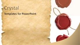  Presentation with vintage letter - Amazing theme having vintage-paper-or-old-letter backdrop and a blonde colored foreground