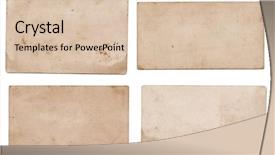  Presentation with vintage paper - Slide set consisting of vintage paper background and a lemonade colored foreground