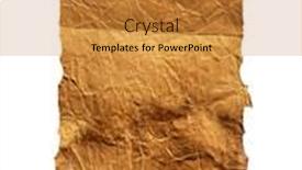  Presentation with parchment - Cool new PPT theme with vintage parchment background isolated on white backdrop and a gold colored foreground