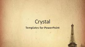  Presentation with eiffel tower - Theme with vintage paris - eiffel tower old paper textures background and a  colored foreground