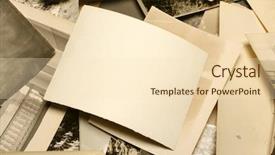  Presentation with photo album - Cool new slide set with vintage photo abstract background backdrop and a lemonade colored foreground