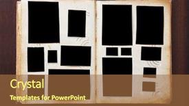  Presentation with photo album - Slides consisting of  background and a  colored foreground.