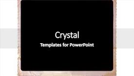  Presentation with album - PPT layouts having vintage photo card background and a black colored foreground