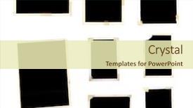  Presentation with 1940 - Presentation design having 1940's photo album background and a soft green colored foreground