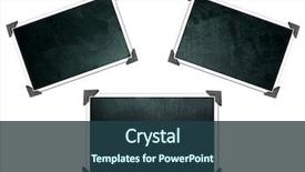  Presentation with vintage floral frames - Presentation design enhanced with vintage photo frames with corners background and a ocean colored foreground