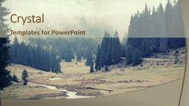  Presentation with rural - Colorful presentation design enhanced with vintage photo of autumn rural backdrop and a  colored foreground