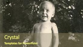  Presentation with vintage - Slides with vintage-photo-of-baby-boy background and a violet colored foreground