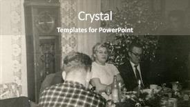  Presentation with black christmas party - PPT layouts having people business sale and floristry concept - happy smiling florist woman wrapping bunch into paper at flower shop background and a light gray colored foreground