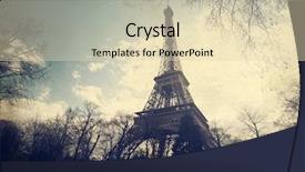  Presentation with eiffel tower paris france - Amazing slide deck having vintage photo of eiffel tower paris france backdrop and a lemonade colored foreground