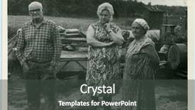  Presentation with family photo - Colorful PPT theme enhanced with town in dades valley morocco backdrop and a coral colored foreground