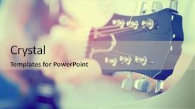  Presentation with vintage music - Beautiful slide deck featuring vintage photo of guitarist backdrop and a lemonade colored foreground