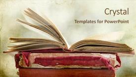  Presentation with old photo - Slides enhanced with vintage photo of old books background and a cream colored foreground