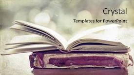  Presentation with old photo - PPT layouts consisting of three sisters rock formation in the blue mountains national park australia background and a dark gray colored foreground.