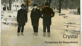  Presentation with generations - Amazing theme having vintage photo of three generations early seventies backdrop and a mint green colored foreground