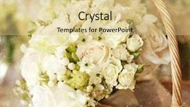  Presentation with roses - Audience pleasing presentation consisting of vintage photo of white roses backdrop and a lemonade colored foreground