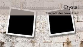  Presentation with rope - PPT theme featuring vintage photos on a rope background and a  colored foreground