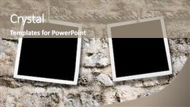  Presentation with rope - Slides having vintage photos on a rope background and a  colored foreground