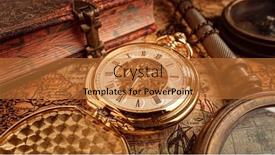  Presentation with history time - Colorful PPT theme enhanced with vintage-pocket-watch-vintage-background backdrop and a gold colored foreground