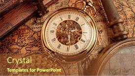 Presentation with history time - Colorful slide set enhanced with vintage-pocket-watch-vintage-background backdrop and a tawny brown colored foreground