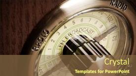  Presentation with vintage radio - Slides consisting of vintage radio background and a tawny brown colored foreground