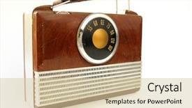  Presentation with vintage radio - Colorful theme enhanced with vintage radio backdrop and a lemonade colored foreground