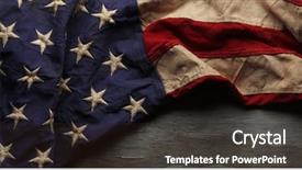  Presentation with red white blue patriotic - PPT theme consisting of vintage red white and blue background and a wine colored foreground