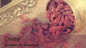  Presentation with herbal medicine - PPT theme consisting of medicinal plants effect - vintage retra style red dried background and a violet colored foreground