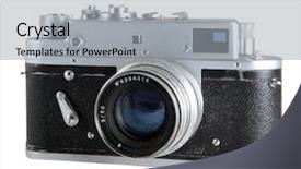  Presentation with 1940 - Amazing slides having vintage retro camera backdrop and a light gray colored foreground