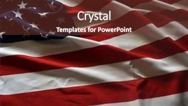  Presentation with usa flag and energy - Presentation theme consisting of vintage retro futuristic - flag usa background background and a tawny brown colored foreground