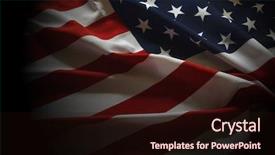  Presentation with usa flag - Beautiful presentation theme featuring vintage retro futuristic - flag usa background backdrop and a  colored foreground