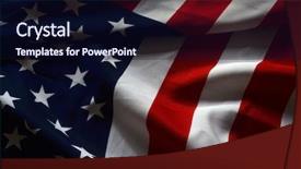  Presentation with usa flag - Amazing slides having vintage retro futuristic - flag usa background backdrop and a wine colored foreground