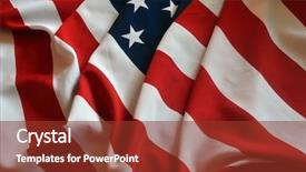  Presentation with usa flag - Beautiful PPT theme featuring vintage retro futuristic - flag usa background backdrop and a  colored foreground