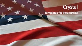  Presentation with usa flag - Colorful theme enhanced with vintage retro futuristic - flag usa background backdrop and a  colored foreground