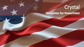  Presentation with usa flag and energy - Audience pleasing slides consisting of vintage retro futuristic - flag usa background backdrop and a tawny brown colored foreground