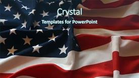  Presentation with futuristic - Cool new presentation theme with vintage retro futuristic - flag usa background backdrop and a  colored foreground