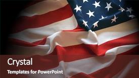  Presentation with usa flag - PPT theme enhanced with vintage retro futuristic - flag usa background background and a tawny brown colored foreground