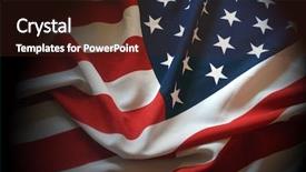  Presentation with usa flag - Amazing slide set having vintage retro futuristic - flag usa background backdrop and a wine colored foreground