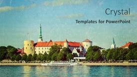  Presentation with overlaid - Theme enhanced with vintage-retro-hipster-style-travel background and a light blue colored foreground