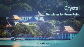  Presentation with overlaid - Cool new PPT layouts with templte instagram - vintage retro hipster style travel backdrop and a ocean colored foreground