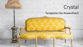  Presentation with classical - Cool new theme with vintage room with desk lamp backdrop and a white colored foreground