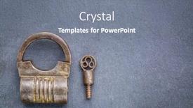  Presentation with slate - PPT theme consisting of vintage-round-shape-hand-crafted background and a gray colored foreground