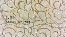  Presentation with ornament - PPT theme enhanced with vintage shabby background with classic ornament background and a mint green colored foreground