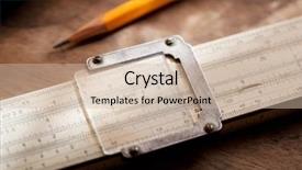  Presentation with lighting - Audience pleasing PPT theme consisting of computer ropot - vintage slide rule backdrop and a soft green colored foreground