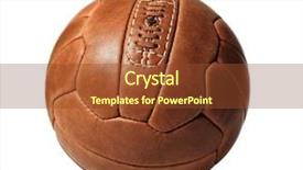  Presentation with soccer poster vintage - Presentation consisting of rock climber wearing safety harness background and a ocean colored foreground.