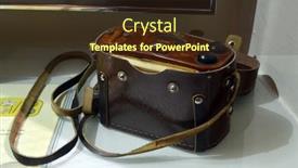  Presentation with chernobyl disaster - Slides having vintage-soviet-geiger-counter-museum background and a tawny brown colored foreground