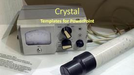  Presentation with chernobyl disaster - Amazing PPT layouts having vintage-soviet-geiger-counter-museum backdrop and a tawny brown colored foreground