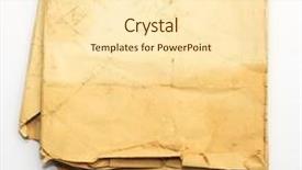  Presentation with vintage paper - Audience pleasing slide set consisting of vintage stained paper backdrop and a cream colored foreground