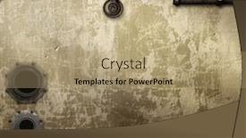  Presentation with concrete wall grunge concrete - Slide set featuring vintage-steampunk-backdrop-with-pipes background and a coral colored foreground