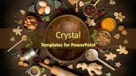  Presentation with vintage christmas - Audience pleasing presentation design consisting of vintage-still-life-of-christmas backdrop and a tawny brown colored foreground