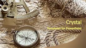  Presentation with vintage compass - Slides having vintage still life with compass background and a  colored foreground
